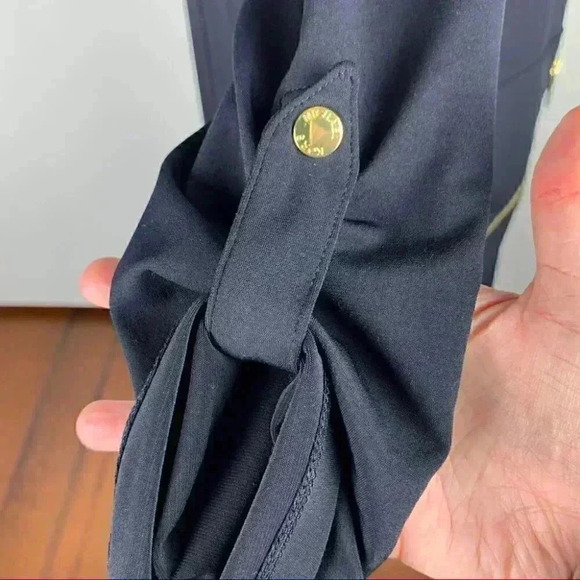 Michael Michael Kors dress navy blue button down - Picture 5 of 10